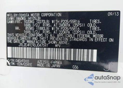 2013 Scion Xb из США, поврежденный, VIN JTLZE4FE9DJ047597